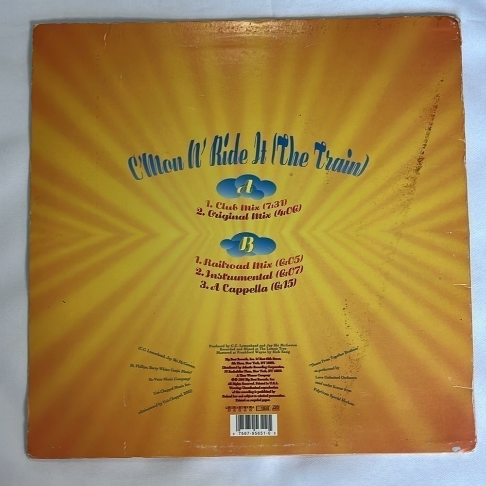 QUAD CITY DJS - "C'MON N' RIDE IT (THE TRAIN)' VINYL RECORD ✨✨✨ - Picture 2 of 4